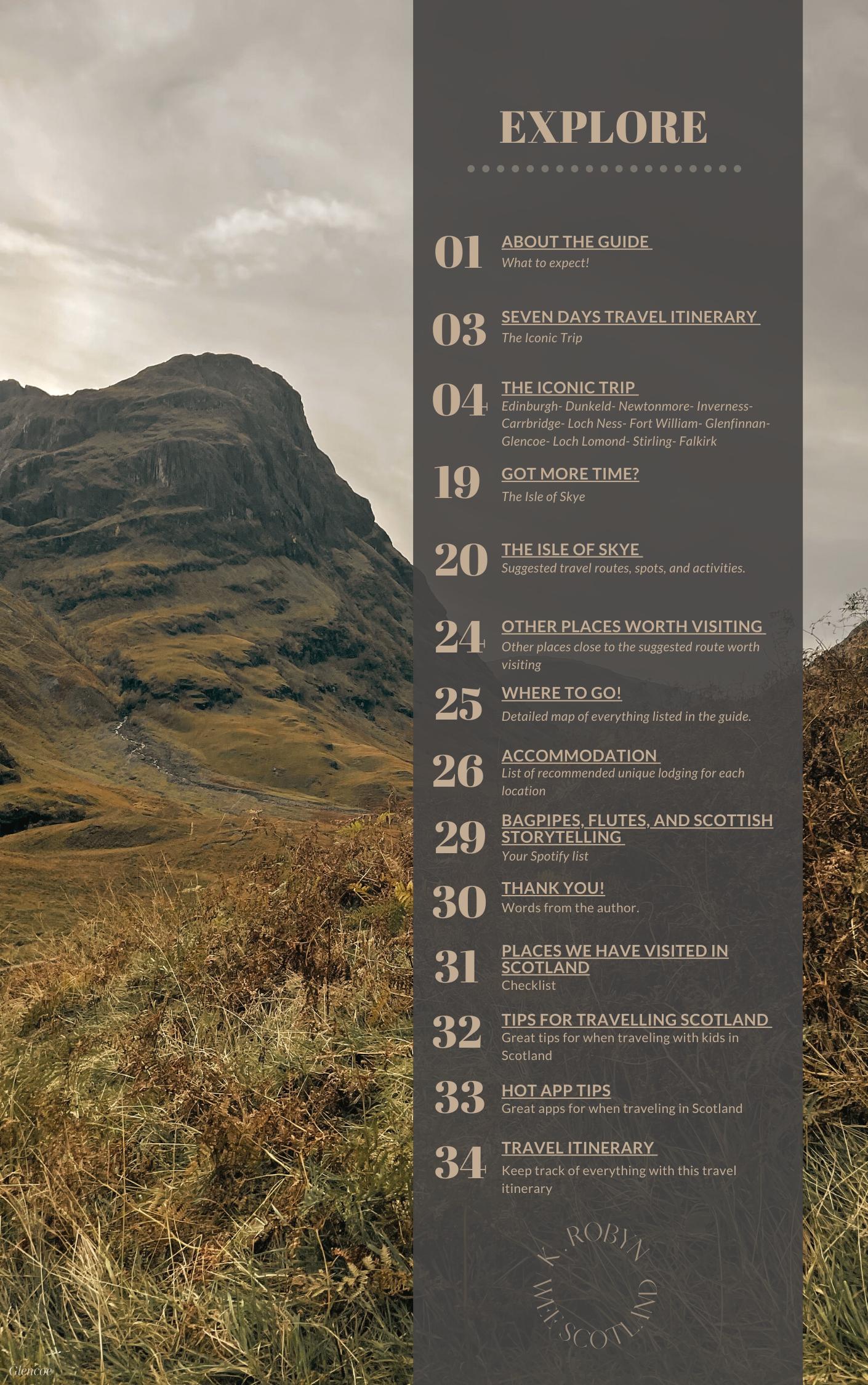 Wee Scotland- 7 Day's Travel Itinerary