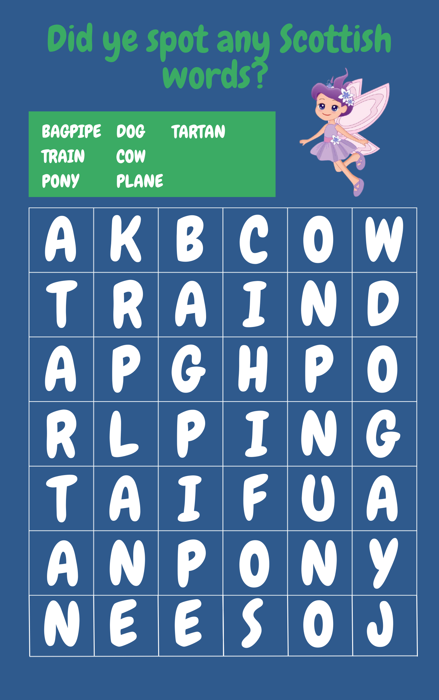 My fun Scottish activities- the Wee Scotland way!