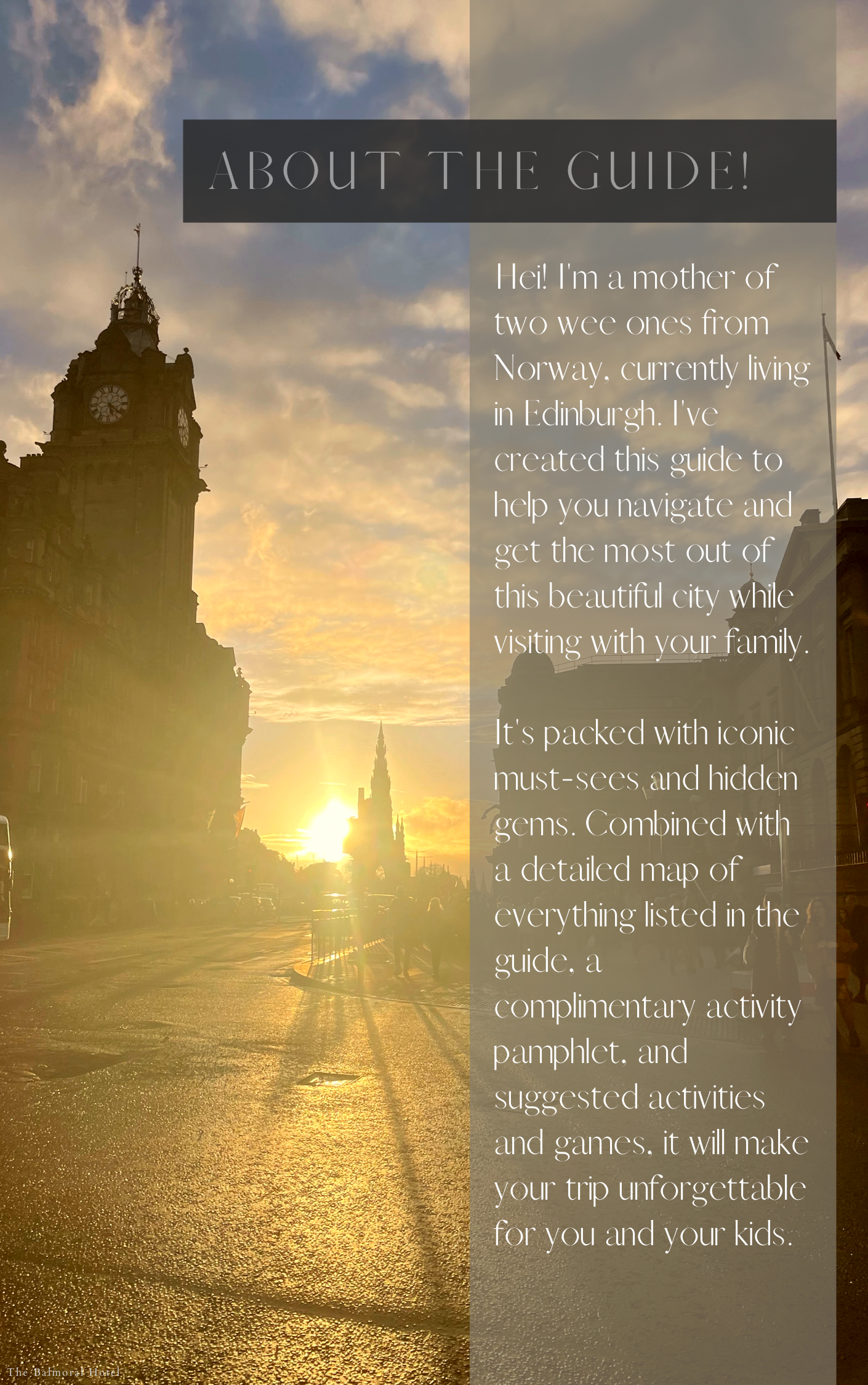 Wee Edingburgh - A Mothers Travel Guide